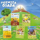 PIERWSZA OSADA Gra Karciana Strategiczna 8+ Nasza Księgarnia