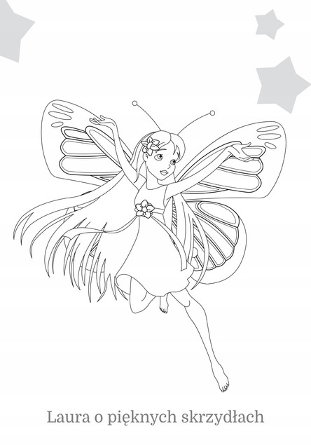 Maluszkowe Malowanie WRÓŻKI Kolorowanka 2+ Skrzat