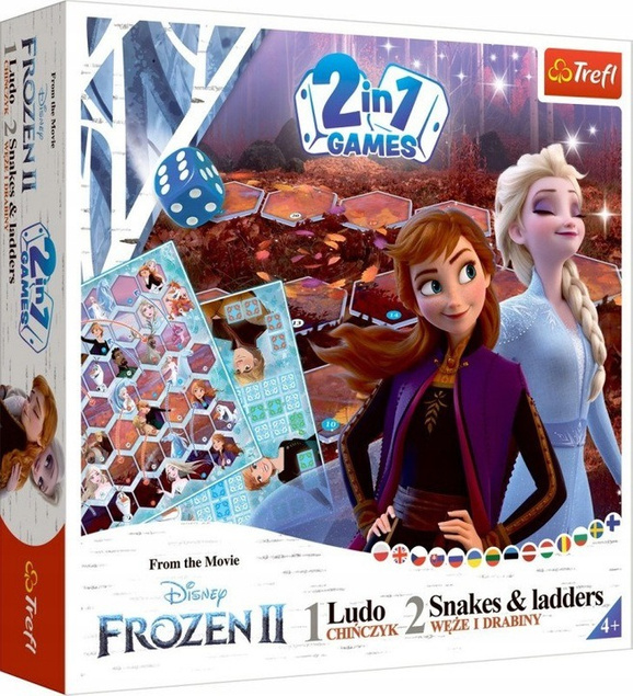 Chińczyk / Węże i drabiny Frozen 2 gra 02068 Trefl