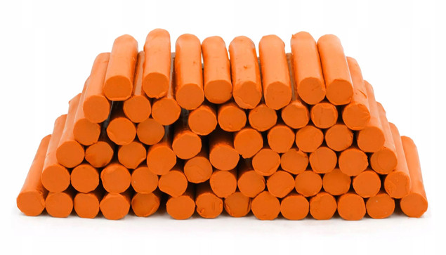 Plastelina w laseczkach luzem 1 kg - biała MONA