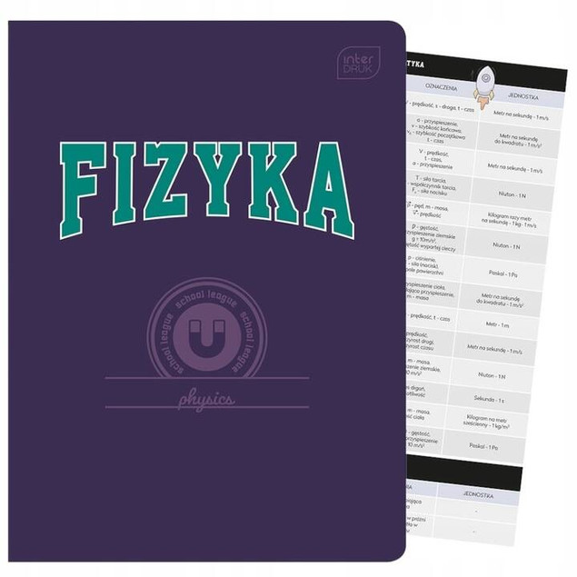 ZESZYT W KRATKĘ A5/60K FIZYKA INTERDRUK