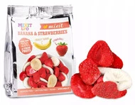 MIXIT Chrupiące Liofilizowane BANAN TRUSKAWKA Owoce 23g