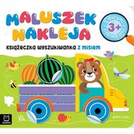 Maluszek nakleja. Książeczka wyszukiwanka z misiem