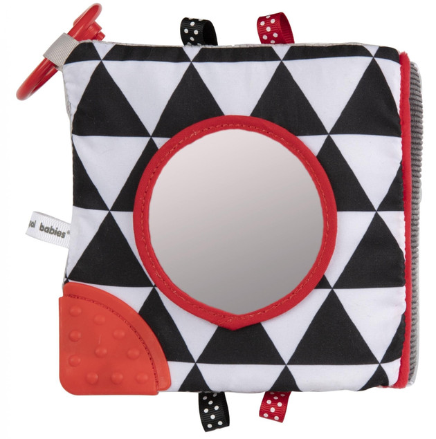 Canpol babies pluszowa kontrastowa książeczka edukacyjna SENSORY TOYS