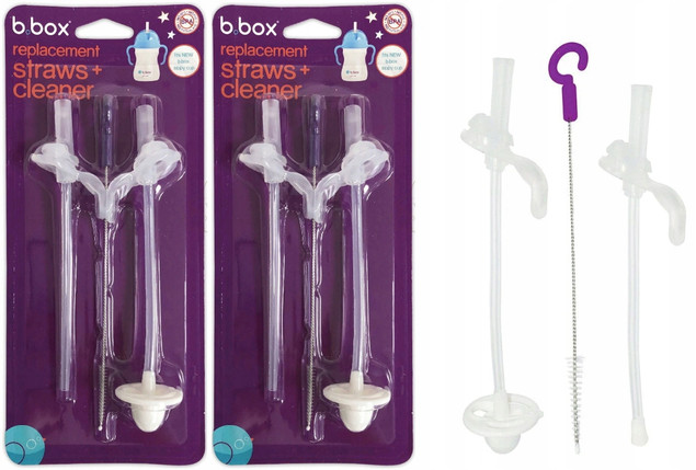 Słomki Wymienne Rurki Do Bidonu Kubka 2 szt B.Box x2