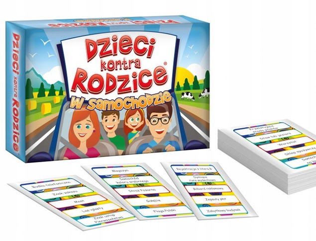 Dzieci kontra Rodzice. W samochodzie. gra rodzinna KANGUR