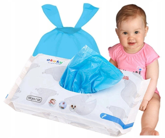 AKUKU PACHNĄCE WORECZKI NA ZUŻYTE PIELUSZKI x100
