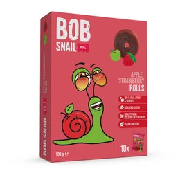 Przekąska Owocowa Jabłko Truskawka Bez Cukrów 100g BOB SNAIL