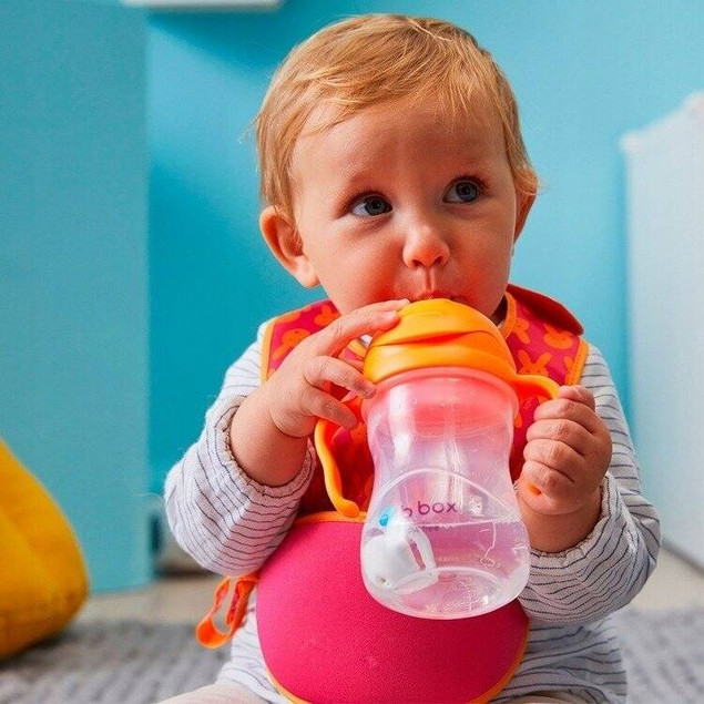 Bidon ze słomką 240 ml niekapek borówkowy B.BOX