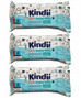 KINDII Chusteczki NAWILŻANE Pure Water WODNE Bez Perfum 60 szt. x3