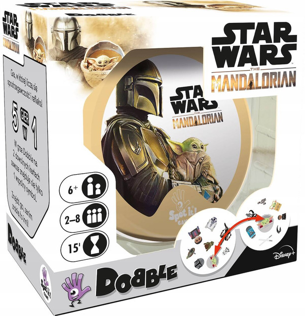 GRA PLANSZOWA DOBBLE MANDALORIAN STAR WARS BABY YODA REBEL
