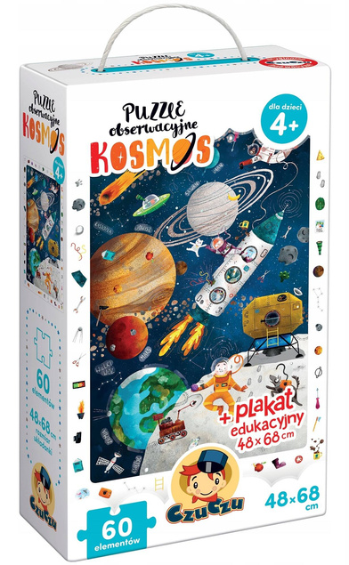 Puzzle Obserwacyjne Kosmos Galaktyka 60el. 4+ CzuCzu 57430