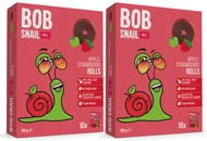 2x Przekąska Owocowa Jabłko Truskawka Bez Cukrów 100g BOB SNAIL