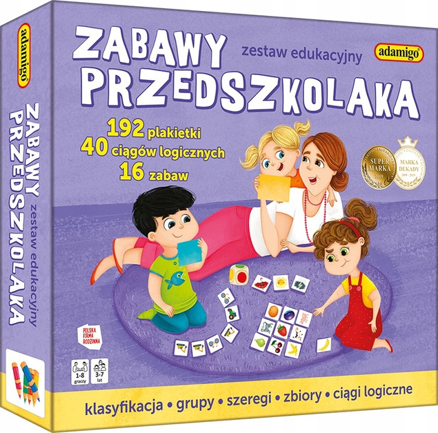 Zestaw Edukacyjny Zabawy Przedszkolaka Adamigo