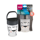  Kubek ze słomką LOVI Freestyle 250ml Salt&Pepper