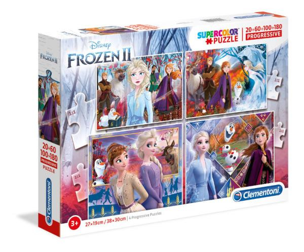 Puzzle Supercolor 4w1 Kraina Lodu 2 Clementoni 21411