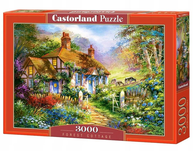 Puzzle 3000 Układanka Las Obraz FARMA Chatka w Lesie Natura 9+ Castor