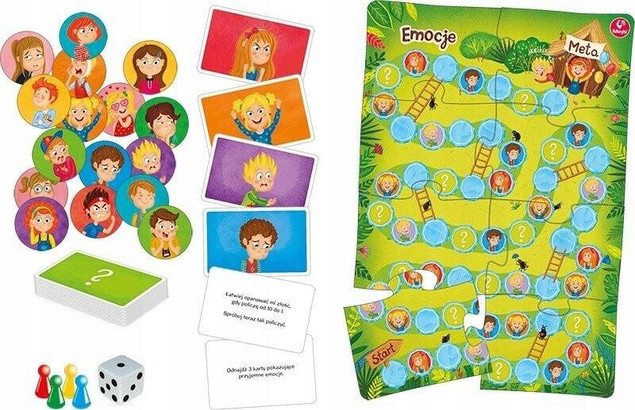 Gra Planszowa EMOCJE - Odkryj siebie KUKURYKU