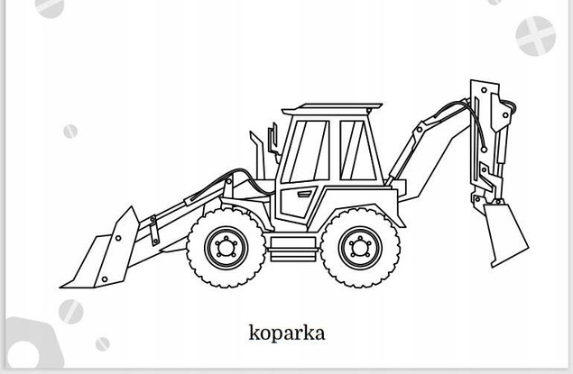 Kolorowanka Maluszkowe Malowanie Maszyny Budowlane 2+ Skrzat