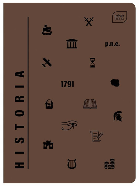 Zeszyt Szkolny Tematyczny HISTORIA A5 60 Kartki W Kratkę 70g Interdruk