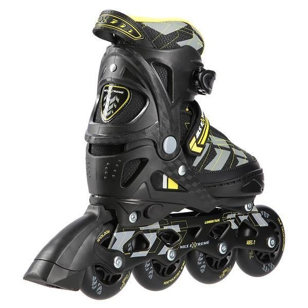 NA11002 CZARNO/ŻÓŁTE  ŁYŻWOROLKI NILS EXTREME
