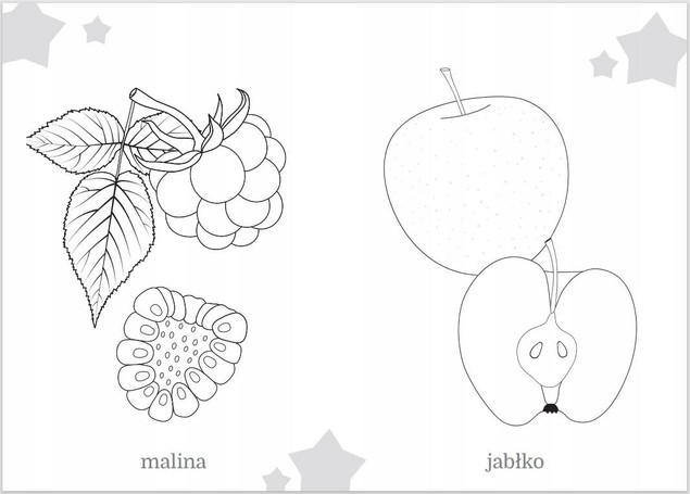 Maluszkowe malowanie. Owoce