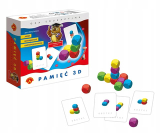 PAMIĘĆ 3D Gra Logiczna Przestrzenna Rodzinna Sowa Mądra Głowa 5+ Alexander