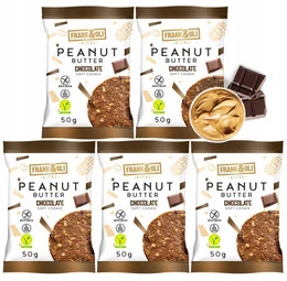 FRANK&OLI Ciastko Miękkie PASTA ORZECHOWA CZEKOLADA 50g x5