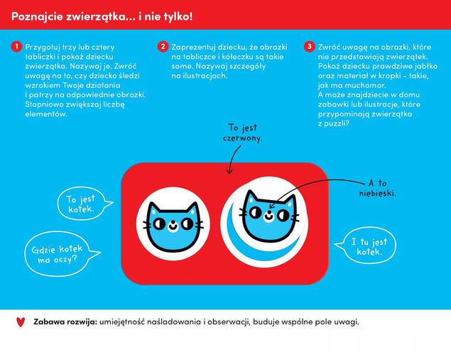 Puzzle kontrastowe Do pary Czuczu