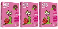 3x Przekąska Owocowa Jabłko Malina Bez Cukrów 100g BOB SNAIL