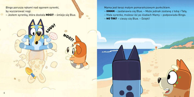 Blue Bluey Plaża Moja Czytanka 3+ HarperKids