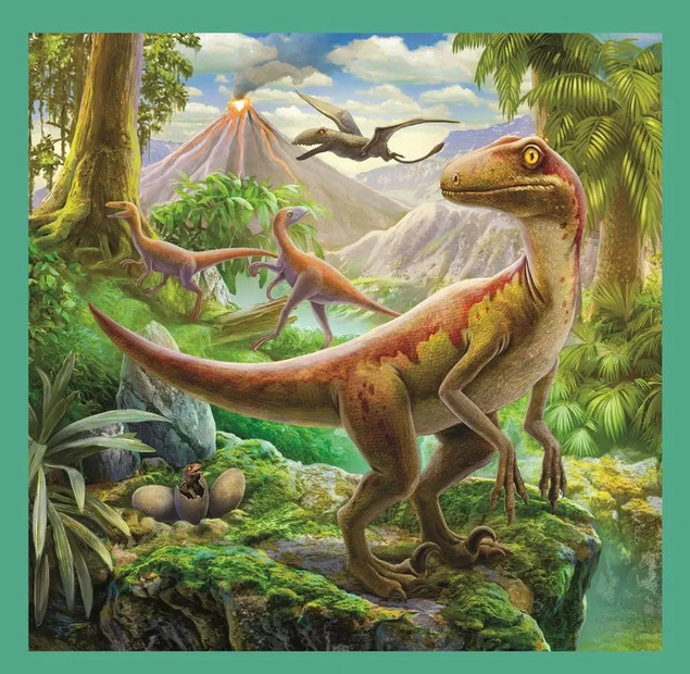 Puzzle 3w1 Niezwykły świat dinozaurów Trefl 34837