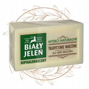 BIAŁY JELEŃ Hipoalergiczne Mydło Naturalne Do Skóry Wrażliwej w Kostce 150g
