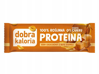 Naturalny Baton Proteinowy Orzechowy z Nutą Karmelu Bez Cukru Dobra Kaloria