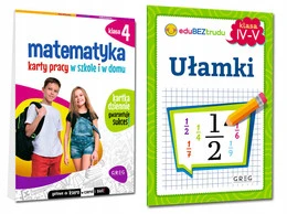 Matematyka SP 4 Karty pracy w szkole i w domu
