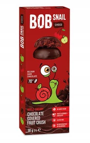 Przekąska Jabłko Wiśnia W Ciemnej Belgijskiej Czekoladzie 30g BOB SNAIL