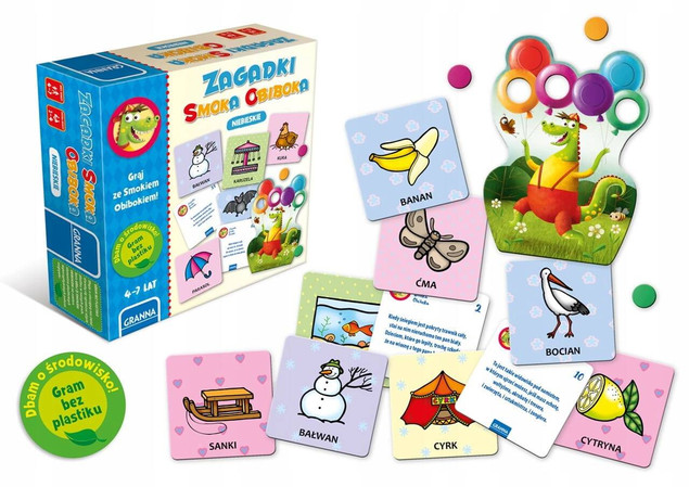 Gra Zagadki smoka Obiboka niebieskie