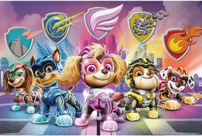 PUZZLE 24 MAXI UKŁADANKA PSI PATROL PAW PIESKI MIGHTY PUPS MOVIE 3+ TREFL