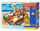 Puzzle 300 Układanka Zwierzęta KOTY WAKACJE Kotki Lato Plaża 8+ Castorland