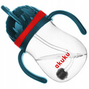 Akuku Kubek Kubek Niekapek Ze Słomką Odważnikiem CZERWONY 280ml 9M+ Akuku