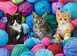 Puzzle 300 Kittens in Yarn Store CASTOR