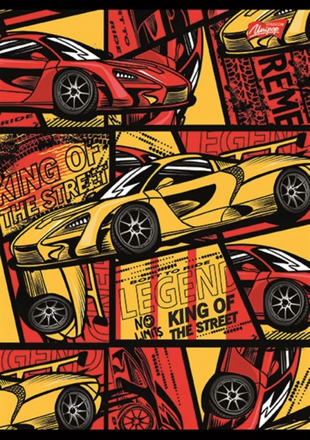 4 x UNIPAP ZESZYT A4/32 kratka z marginesem dla chłopca 5720