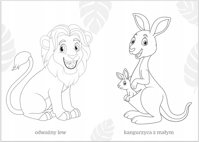 Maluszkowe malowanie. Zwierzęta egzotyczne