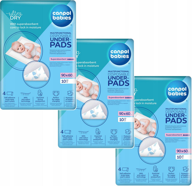 Canpol babies wielofunkcyjne podkłady higieniczne 10szt