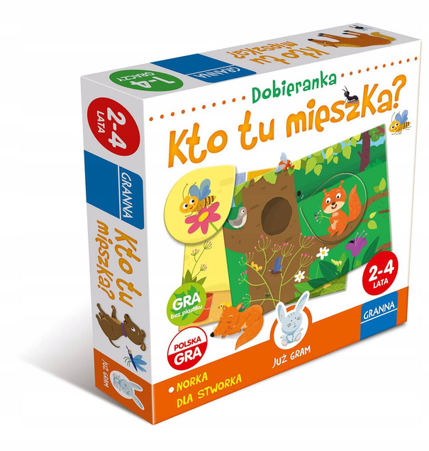 Kto tu mieszka? Dobieranka gra GRANNA 00428