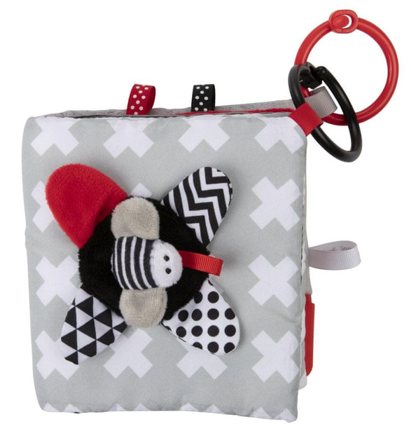 Canpol babies pluszowa kontrastowa książeczka edukacyjna SENSORY TOYS