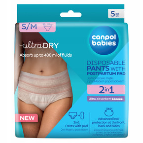 CANPOL BABIES MAJTKI CIĄŻOWE DLA KOBIET POPORODOWE S/M 2w1 5 szt 78/011.