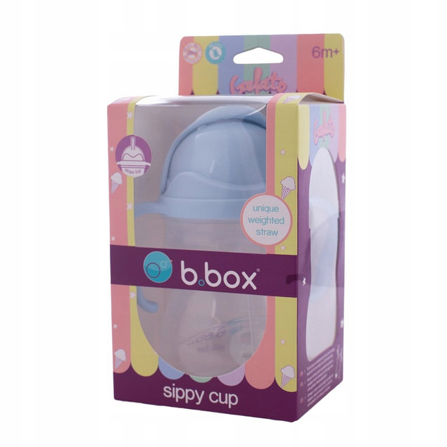 Bidon ze słomką 240 ml niekapek Bubblegum B.BOX