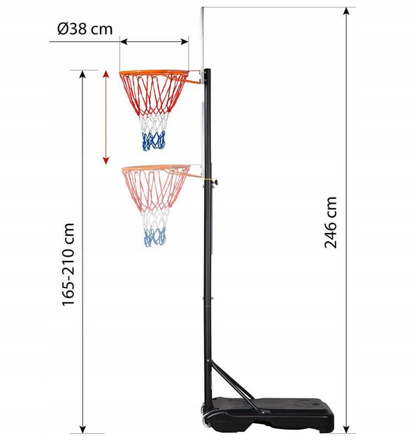 Wolnostojący Kosz Do Gry W Kosza Koszykówkę Nils ZDK018