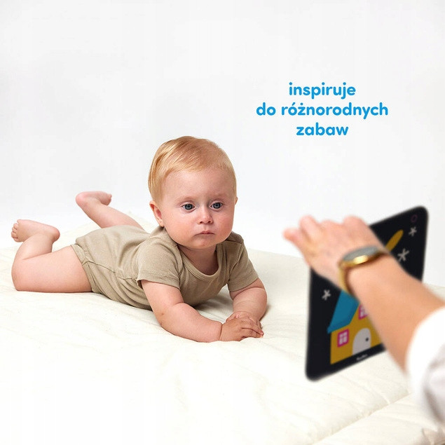 Duże karty kontrastowe dla dzieci w wieku 6-9m+